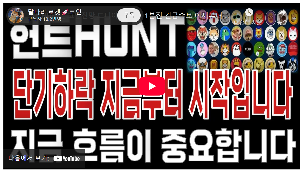 코인 초보 필독! 트럼프 픽 1000% 수익 코인 긴급 정보 image 1