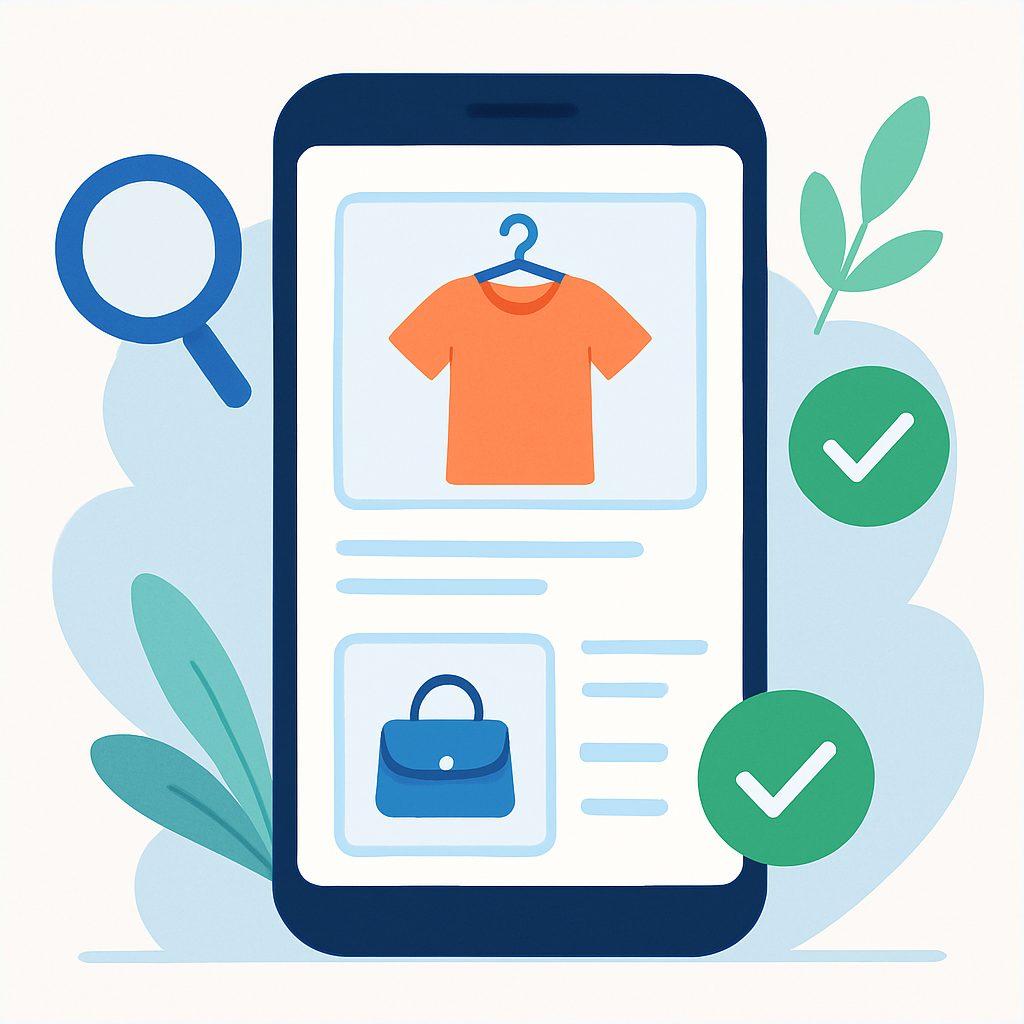 중고거래 글쓰기 구조를 상징적으로 보여주는 이미지