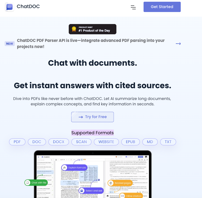 AI 논문 분석 도구 추천! ChatPDF, ChatDOC, SciSpace AI, Humata AI 기능 비교 및 장단점 총정리 image 3