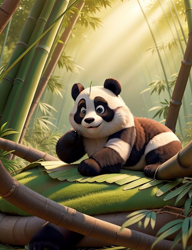 3D_Animation_Style_A_giant_panda_lounging_in_a_bamboo_forest_i_2