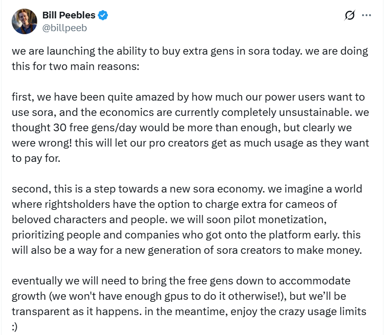 OpenAI의 Sora, 수익화 시작 - 그리고 그들이 발견한 새로운 비즈니스 모델 image 1