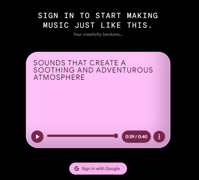 구글의 음악을 생성할 수 있는 AI - MusicFX image 1