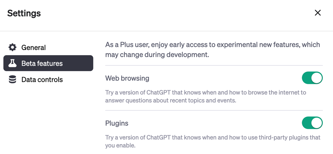 ChatGPT 플러그인이 베타 버전으로 플러스 사용자들에게 점진적 공개 시작 image 1
