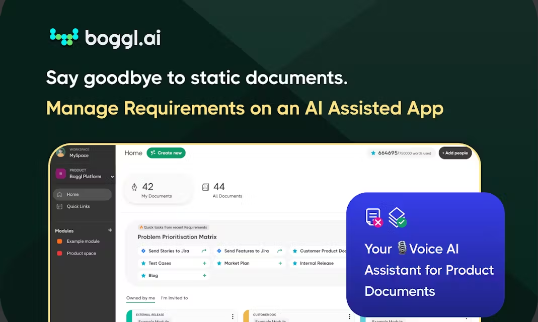 Boggl AI - Voice-powered AI assistant for effortless product management image 2