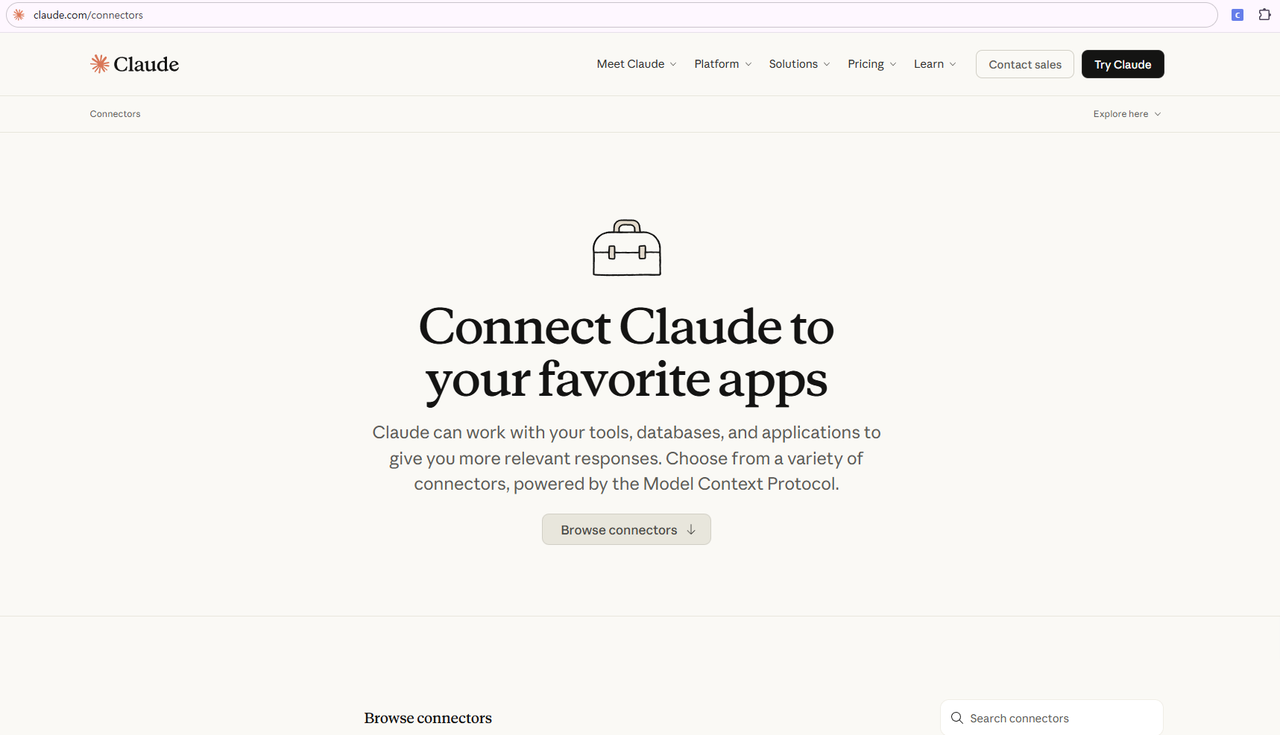 Claude 커넥터(Connectors) 기능 완벽 가이드 image 2