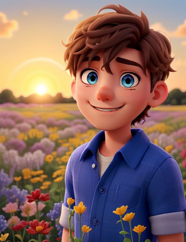 3D_Animation_Style_A_handsome_boy_with_piercing_blue_eyes_and_1