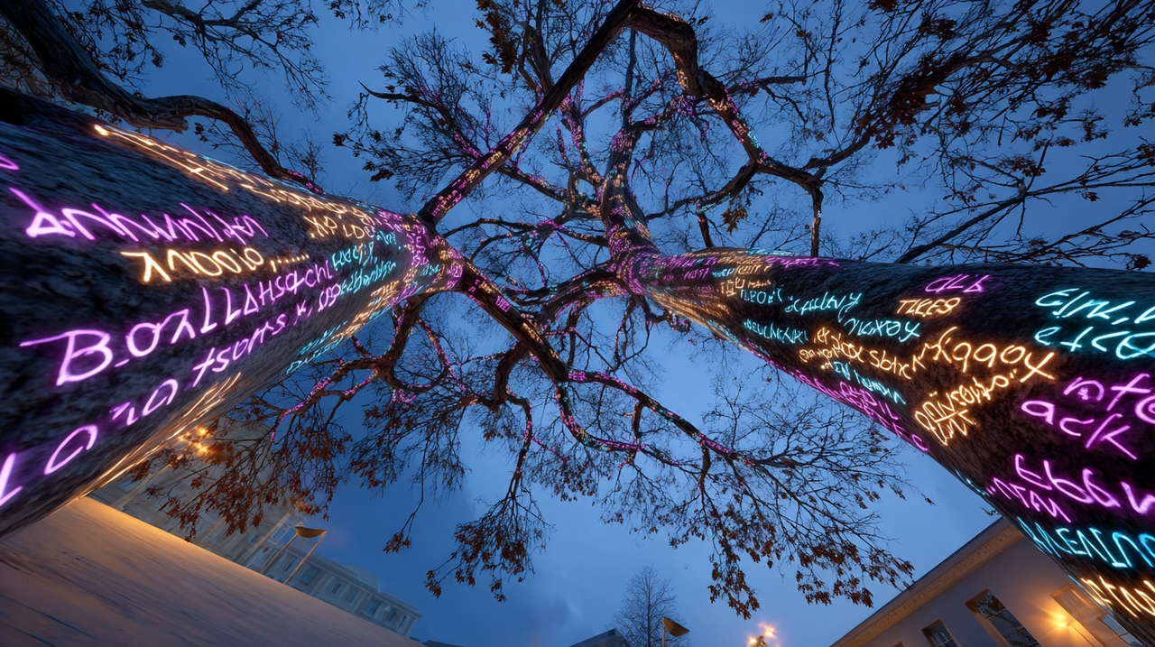 reasonofmoon_A_glowing_holographic_tree_structure_superimpose_f4e67a91-5ecc-48d8-8486-2c5600c4b709_0