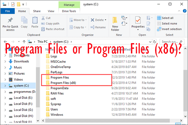 프로그램 파일(Program Files)과 프로그램 파일(x86)(Program Files (x86))의 차이점 image 1