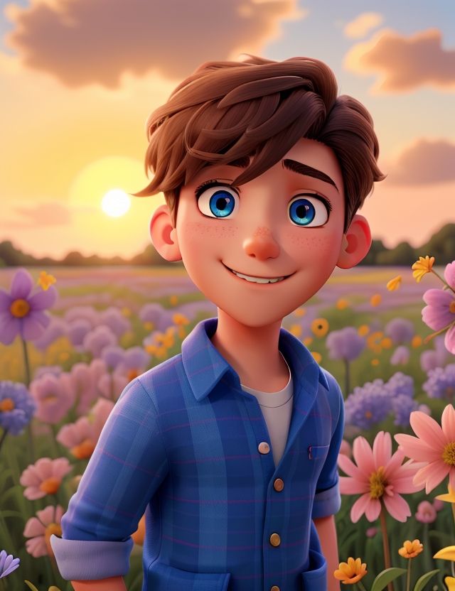 3D_Animation_Style_A_handsome_boy_with_piercing_blue_eyes_and_0