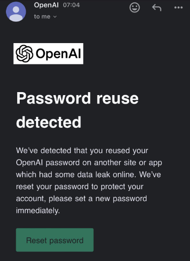 OpenAI에서 비밀번호 바꾸라는 메일 링크 조심하세요!! image 1