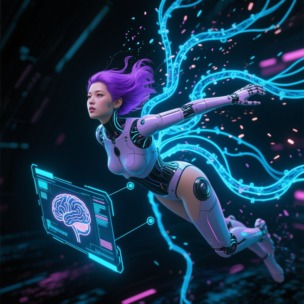 qwen-image_Female_cyborg_with_p