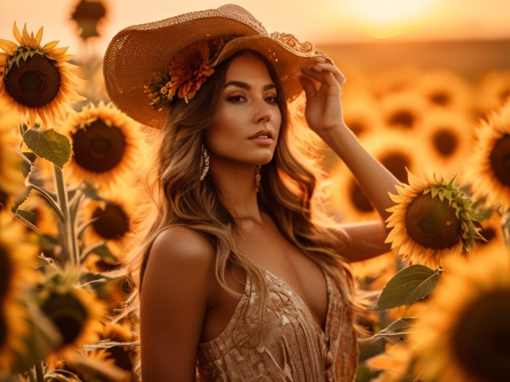 Leonardo_Vision_XL_Bohemian_style_photo_shoot_in_a_sunflower_f_2