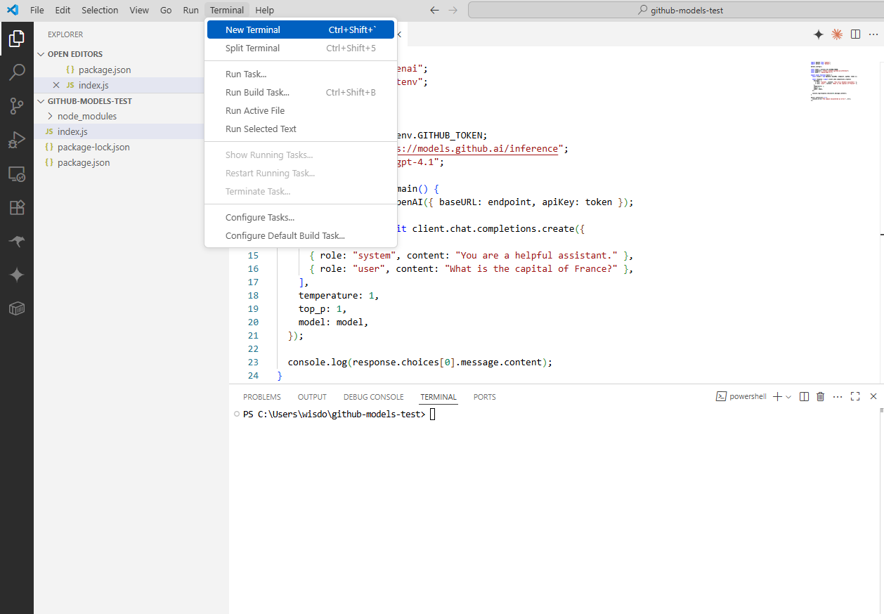 GitHub Models로 무료 LLM API 사용법 및 토큰 발급 가이드 image 2