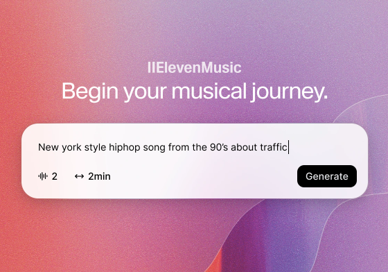 Eleven Labs, 혁신적인 AI 음악 생성 모델 '일레븐 뮤직' 출시! 기능, 활용법, 트렌드 총정리 image 1