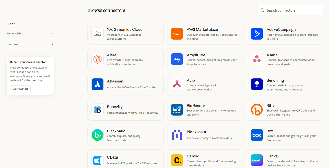 Claude 커넥터(Connectors) 기능 완벽 가이드 image 3