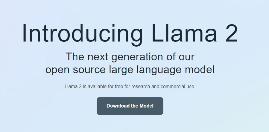 Meta Llama 2 공개 - 연구, 상업 목적 모두 무료로 사용가능한 인공지능 모델 image 1