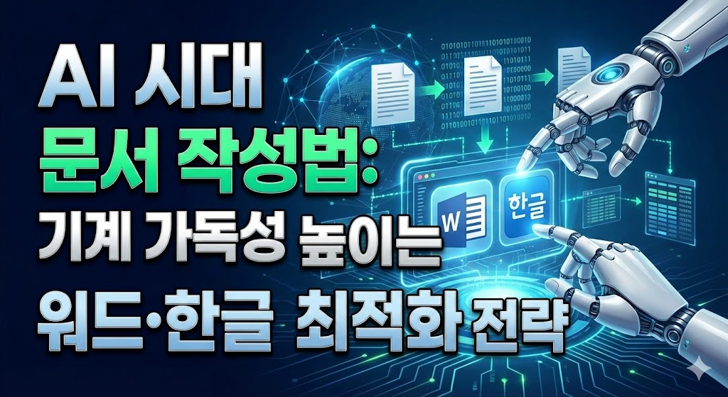 AI 시대 문서 작성법: 기계 가독성 높이는 워드·한글 최적화 전략 image 1