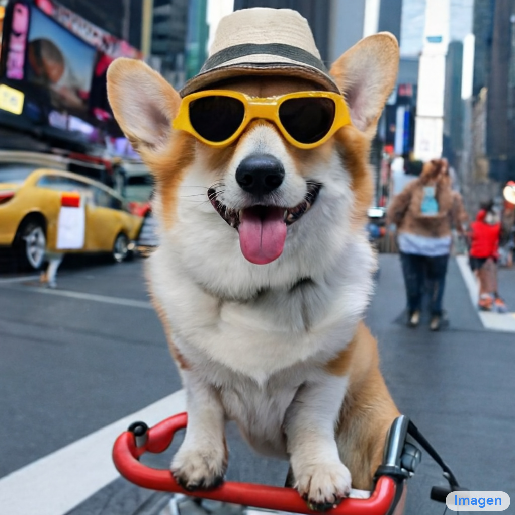 a-photo-of-a-corgi-dog-riding-a-bike-in-times-square
